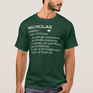 Nicholas Name Definition Nicholas Meaning Nicholas T-Shirt