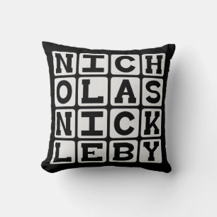 Nicholas Nickleby, Charles Dickens Tale Throw Pillow