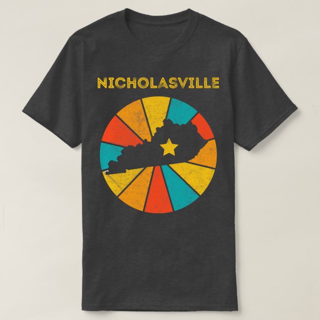 Nicholasville Kentucky Vintage Distressed Souvenir T-Shirt (Design Front)