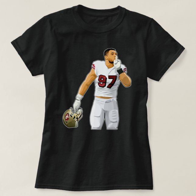 Nick Bosa Silence The Crowds T-Shirt (Design Front)