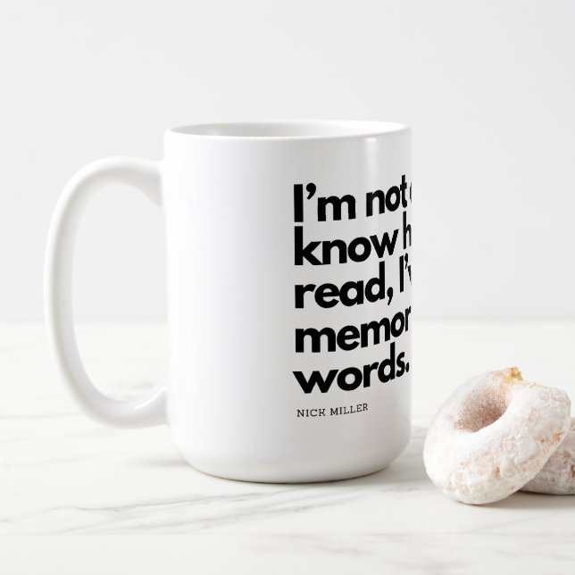 Nick Miller Quote Coffee Mug (With Donut)