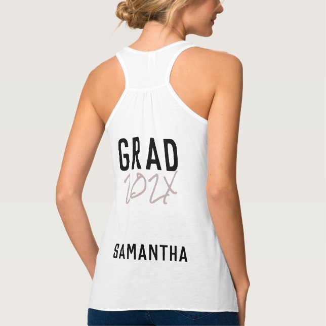 Nick Name | Grad Year | Custom Chic Team Tank Top (Back)