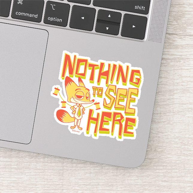 Nick Wilde - Nothing To See Here Sticker (Detail)