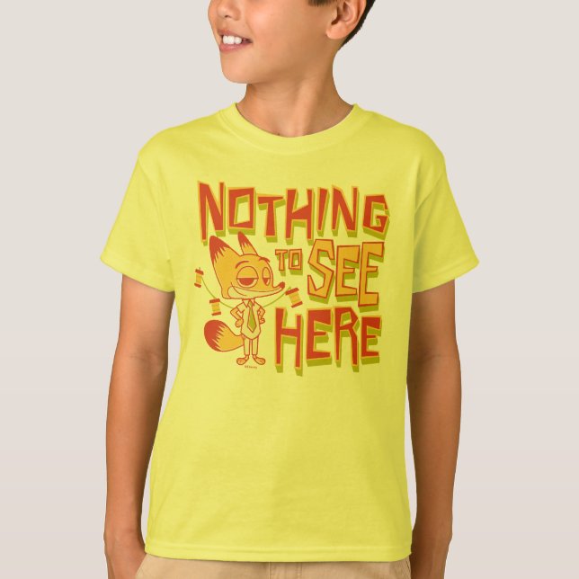 Nick Wilde - Nothing To See Here T-Shirt (Front)