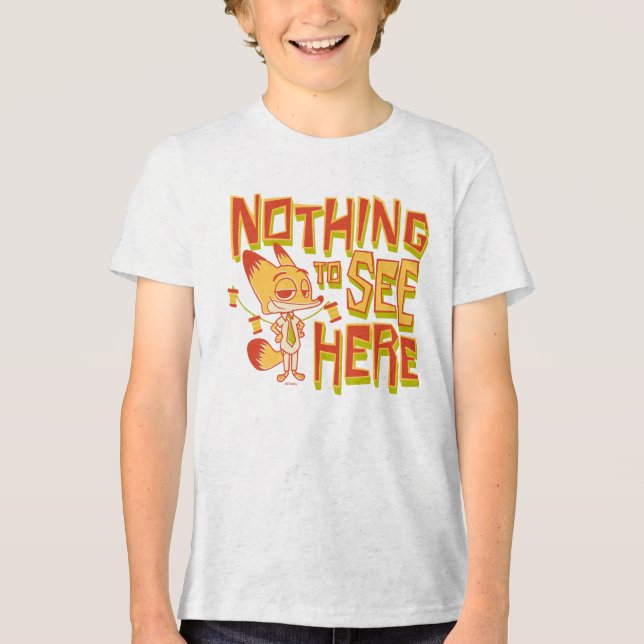 Nick Wilde - Nothing To See Here Tri-Blend Shirt (Front)