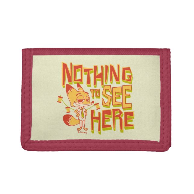 Nick Wilde - Nothing To See Here Trifold Wallet (Front)