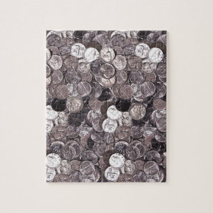 Nickel Coins Graphic Jigsaw Puzzle
