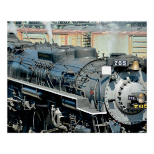 Nickel Plate Road 765 Steam locomotive Train Poster