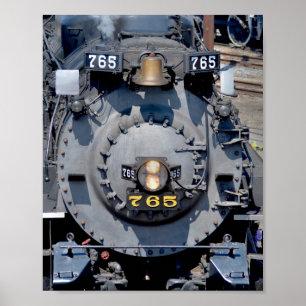 Nickel Plate Road 765 Steam locomotive Train Poster