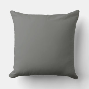 Nickel Solid Color Background Throw Pillow
