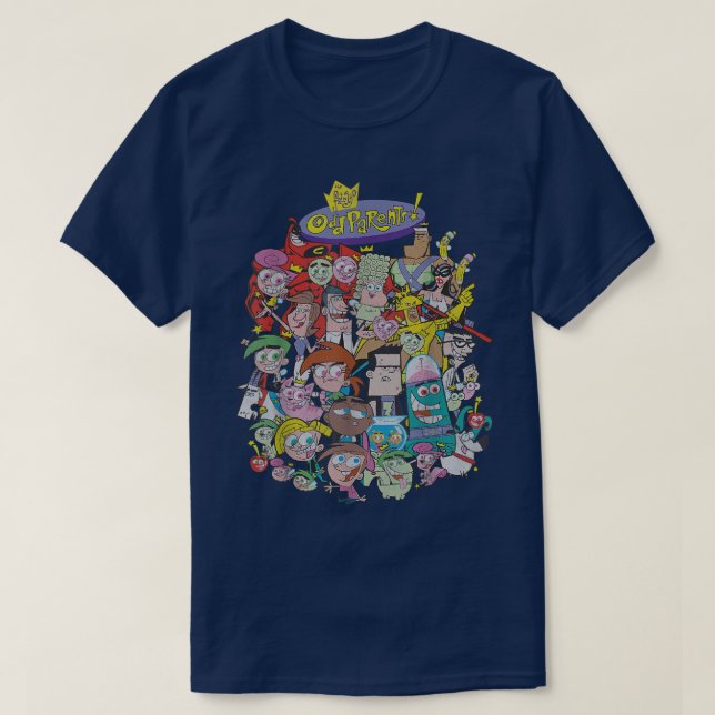 Nickelodeon The Fairly OddParents Total Character  T-Shirt (Design Front)