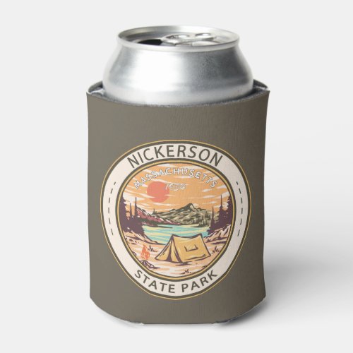 Nickerson State Park Massachusetts Badge Can Cooler