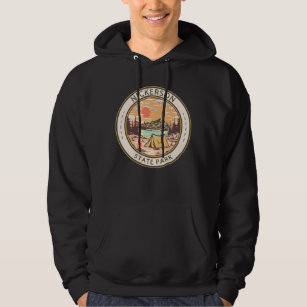 Grey and Navy Nickerson Beach Vintage Crewneck Sweatshirt, Size Small