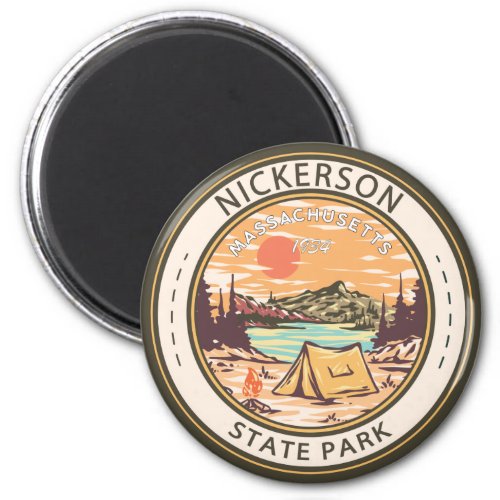 Nickerson State Park Massachusetts Badge Magnet