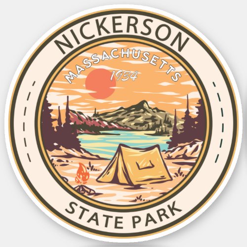 Nickerson State Park Massachusetts Badge Sticker