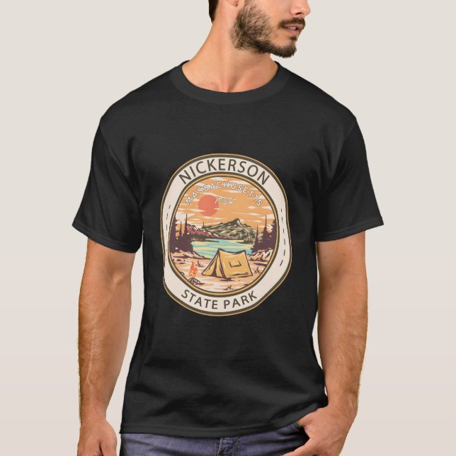 Nickerson State Park Massachusetts Badge T-Shirt (Front)