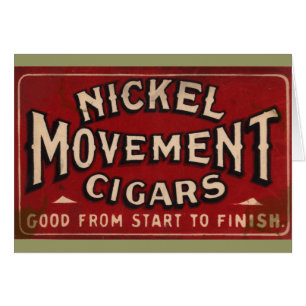 Nickle Movement Cigar 1900 Cards