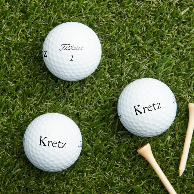 Nickname Personalized Initial Simple Golf Balls (Insitu Grass)