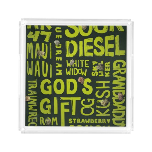 Nicknames Acrylic Tray