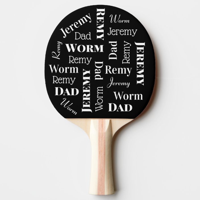 Nicknames Personalized Ping Pong Paddle Zazzle Com