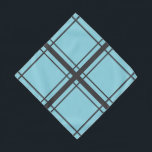 Nicky's Window Bandana<br><div class="desc">This bandana is inspired by Nicky's favorite past time: looking out the window. The pale blue background represents the early morning sky,  while the dark gray lines represent windowpanes. Perfect for making your little guy or gal look sharp.</div>