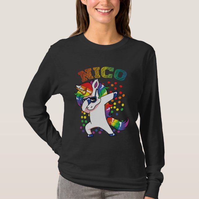Nico Dabbing Unicorn T-Shirt (Front)