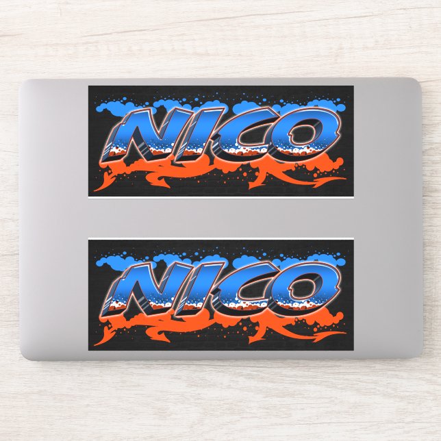 nicoページ Nico first name name Graffiti sticker | Zazzle