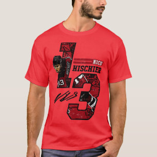Nico Hischier New Jersey Offset  1 T-Shirt