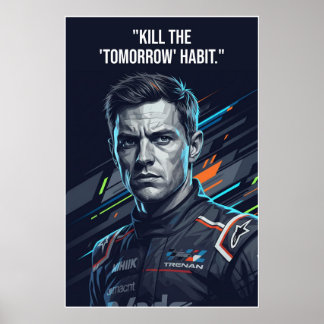 Nico Hülkenberg Racing Vector – Kill the Tomorrow Poster
