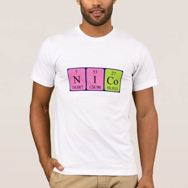 Nico periodic table name shirt (Front)
