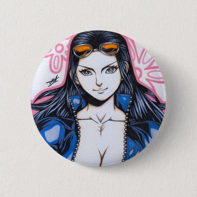 Nico Robin ~ Devil Child Button (Front)
