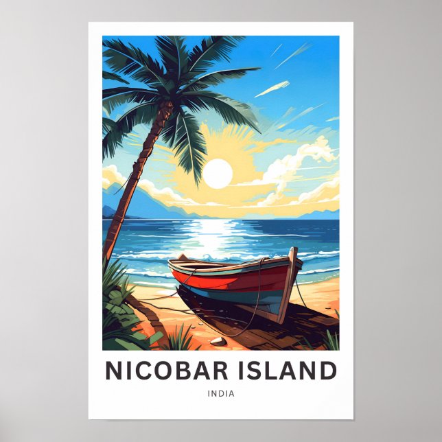 Nicobar Island India Travel Print (Front)