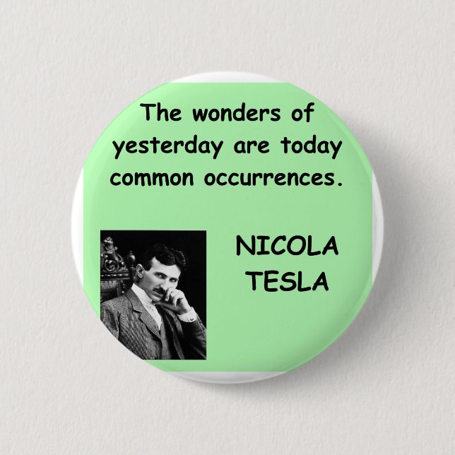 Nicola Tesla Button (Front)