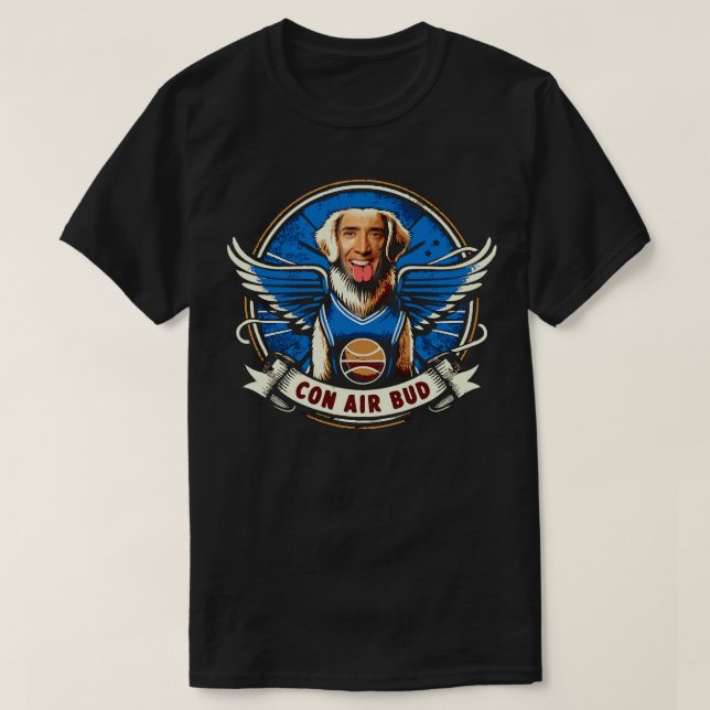Nicolas Cage Con Air Meme T-Shirt (Design Front)
