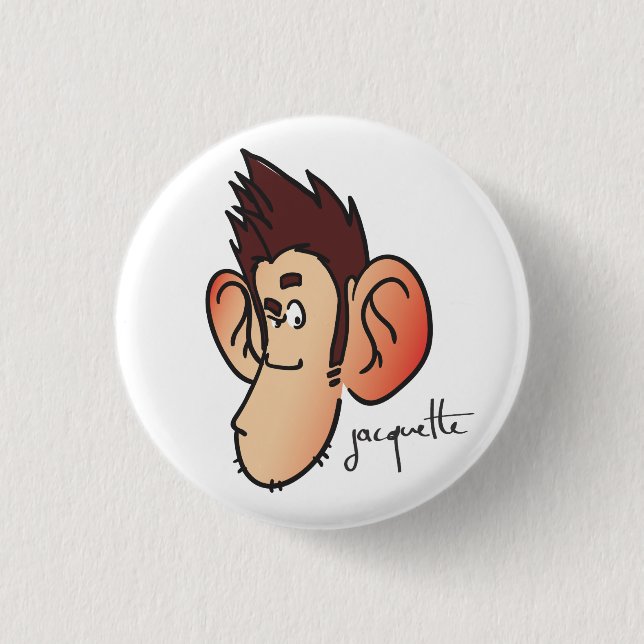 Nicolas jacquette suspicious misadventure pinback button (Front)