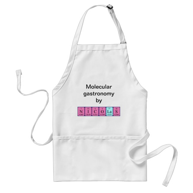 Nicolas periodic table name apron (Front)