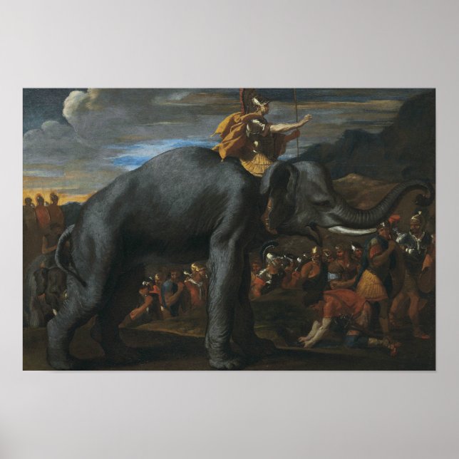 Nicolas Poussin - Hannibal crossing the Alps Poster (Front)