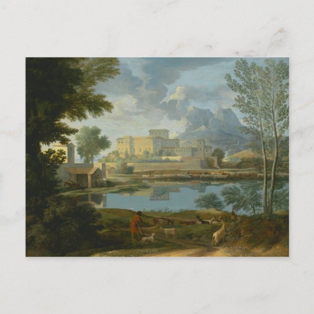 Nicolas Poussin - Landscape with a Calm Postcard (Front)