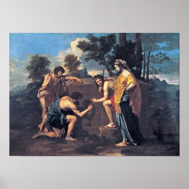 Nicolas Poussin - Shepherds in Arcadia Poster (Front)