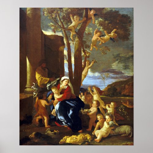 Nicolas Poussin The Rest on the Flight into Egypt Poster