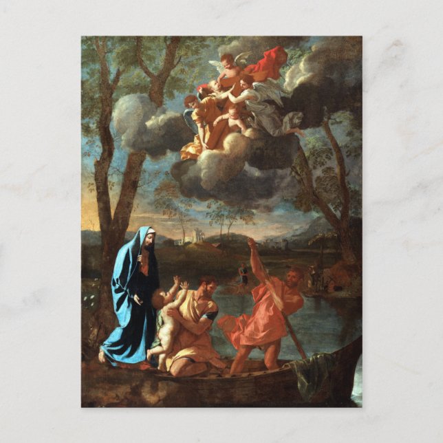 Nicolas Poussin The Return of the Holy Family Postcard (Front)
