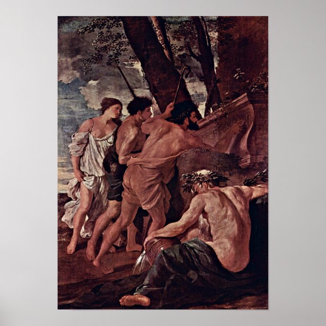 Nicolas Poussin - The Shepherds of Arcadia Poster (Front)