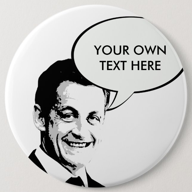 Nicolas Sarkozy Button (Front)