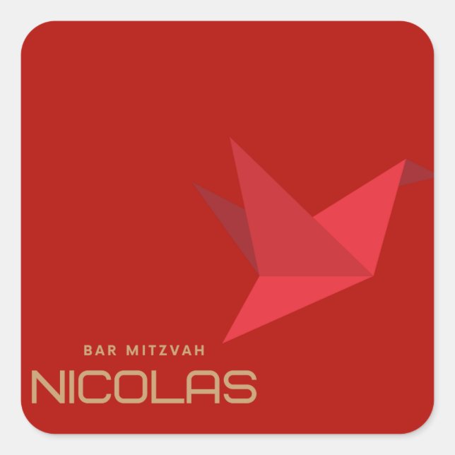 Nicolas's Bar Mitzvah Stickers (Front)