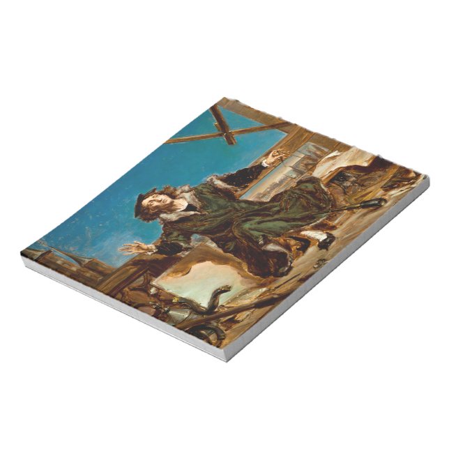 Nicolaus Copernicus by Jan Matejko Notepad (Rotated)