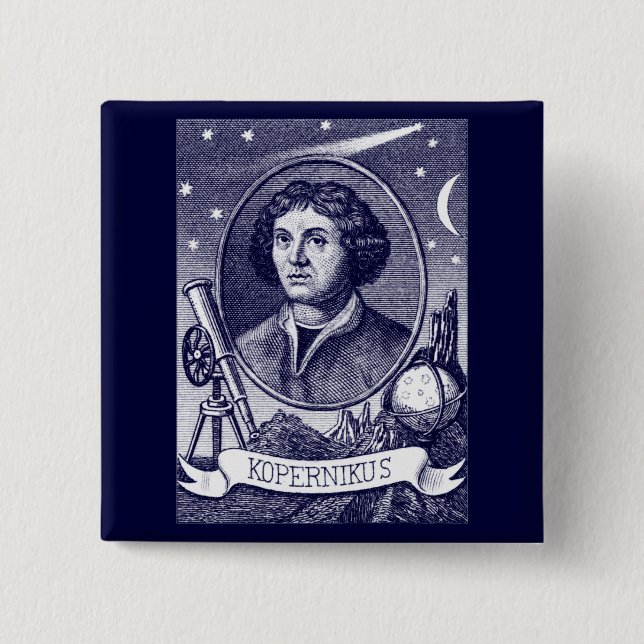 Nicolaus Copernicus Pinback Button (Front)