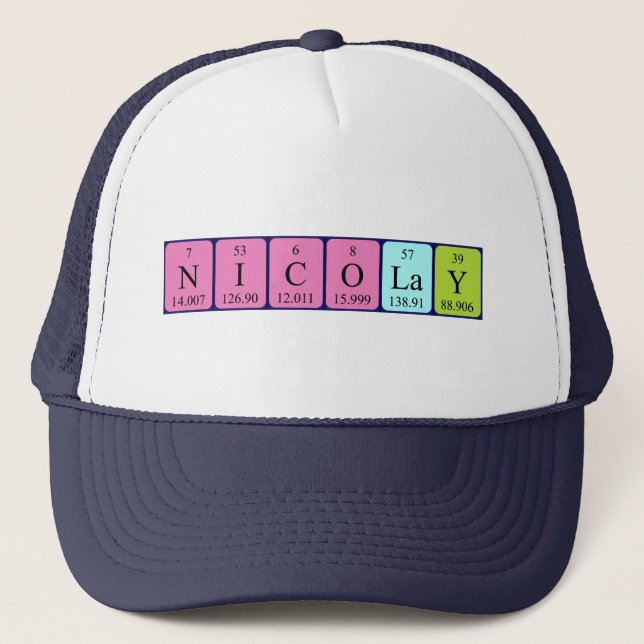Nicolay periodic table name hat (Front)