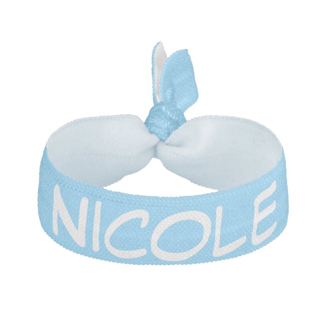 Nicole Blue Hair Tie (Front)