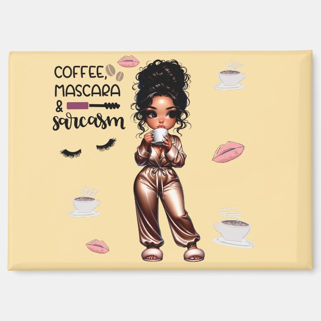 Nicole Coffee & Mascara Magnet (Front)
