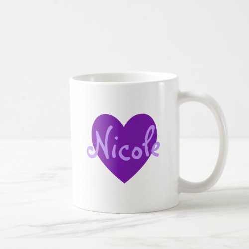 Nicole in Purple Coffee Mug